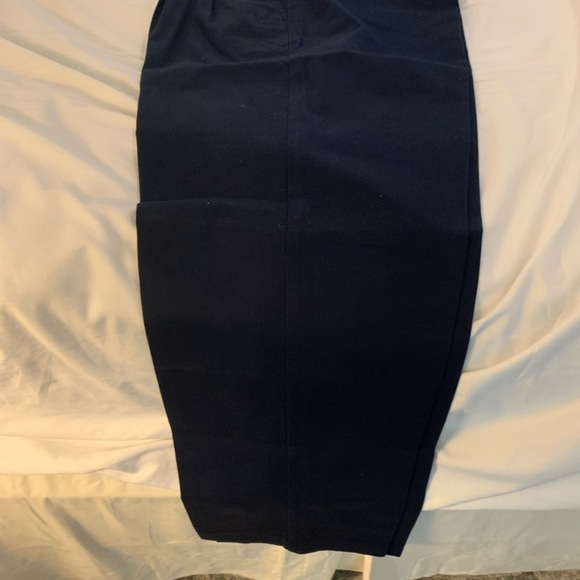 Nordstrom Men’s Navy Blue Pleated Pants 40x30 NWT Smart Care - Picture 3 of 7